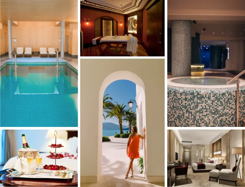 évènement en groupe ou en duo-Élégance Spa Suite-suite privative-espace bien-être-spa privatif-sauna finlandais-jacuzzi-balnéo-espace détente-réservation évènements-anniversaire-fête-groupe-amoureux-famille-suite de luxe-Thiers-Puy-de-Dôme